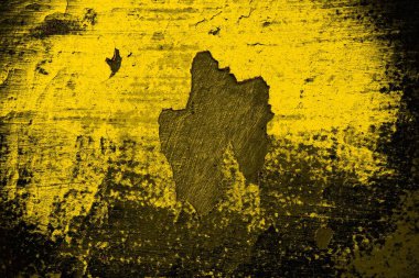 Kırmızı sarı ve siyah renkli kirli duvar, desenli arka plan.