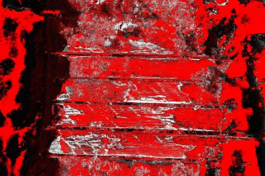 Kırmızı ve siyah renkli grungy duvar, desenli arka plan