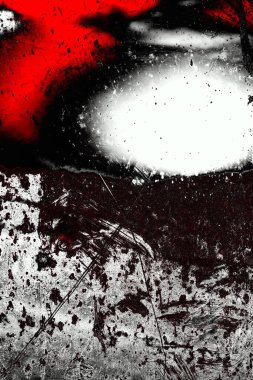 Kırmızı ve siyah renkli grungy duvar, desenli arka plan