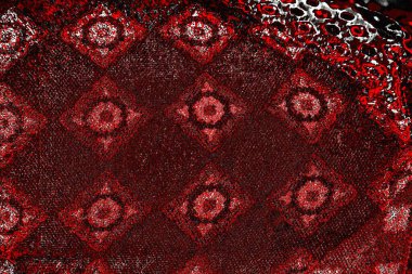 Kırmızı ve siyah renkli grungy duvar, desenli arka plan