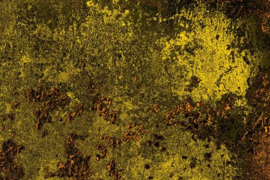 Kırmızı sarı ve siyah renkli kirli duvar, desenli arka plan.