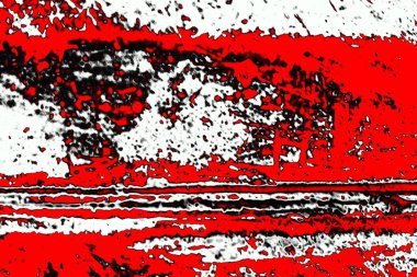 Kırmızı ve siyah renkli grungy duvar, desenli arka plan