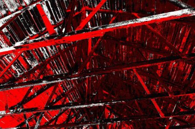 Kırmızı ve siyah renkli grungy duvar, desenli arka plan