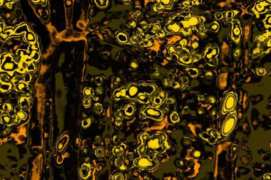 Kırmızı sarı ve siyah renkli kirli duvar, desenli arka plan.