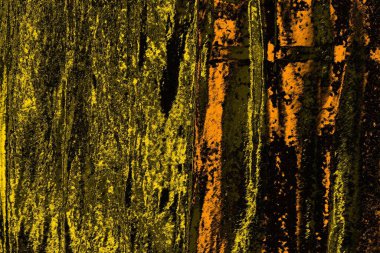 Kırmızı sarı ve siyah renkli kirli duvar, desenli arka plan.