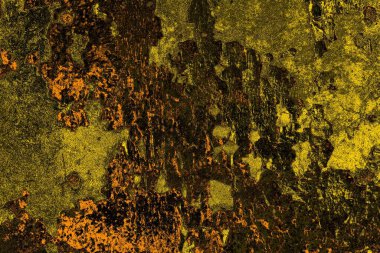 Kırmızı sarı ve siyah renkli kirli duvar, desenli arka plan.