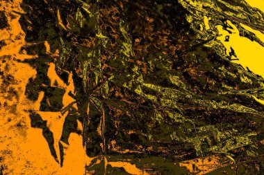 Kırmızı sarı ve siyah renkli kirli duvar, desenli arka plan.