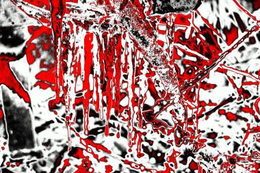 Kırmızı ve siyah renkli grungy duvar, desenli arka plan