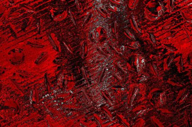 Kırmızı ve siyah renkli grungy duvar, desenli arka plan