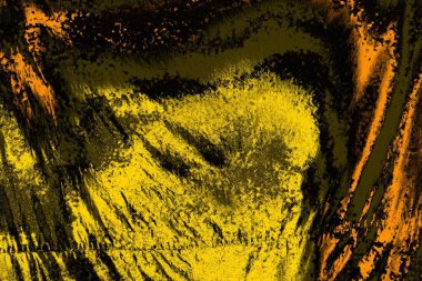 Kırmızı sarı ve siyah renkli kirli duvar, desenli arka plan.