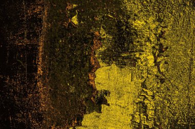 Kırmızı sarı ve siyah renkli kirli duvar, desenli arka plan.