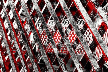 Kırmızı ve siyah renkli grungy duvar, desenli arka plan