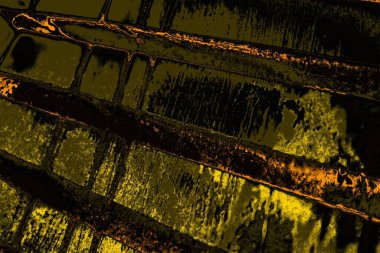 Kırmızı sarı ve siyah renkli kirli duvar, desenli arka plan.