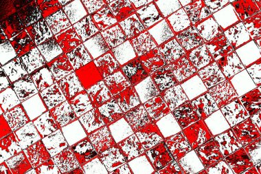 Kırmızı ve siyah renkli grungy duvar, desenli arka plan