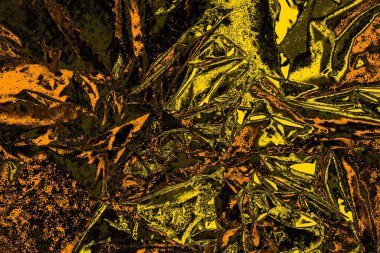 Kırmızı sarı ve siyah renkli kirli duvar, desenli arka plan.