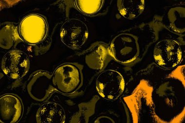 Kırmızı sarı ve siyah renkli kirli duvar, desenli arka plan.