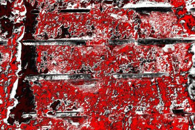 Kırmızı ve siyah renkli grungy duvar, desenli arka plan