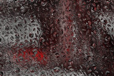 Kırmızı ve siyah renkli grungy duvar, desenli arka plan