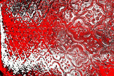 Kırmızı ve siyah renkli grungy duvar, desenli arka plan