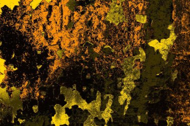 Kırmızı sarı ve siyah renkli kirli duvar, desenli arka plan.