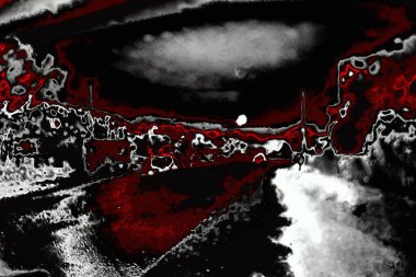 Kırmızı ve siyah renkli grungy duvar, desenli arka plan