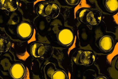 Kırmızı sarı ve siyah renkli kirli duvar, desenli arka plan.