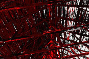 Kırmızı ve siyah renkli grungy duvar, desenli arka plan