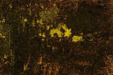 Kırmızı sarı ve siyah renkli kirli duvar, desenli arka plan.