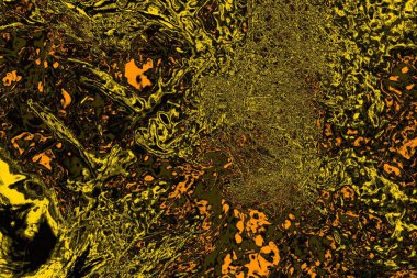 Kırmızı sarı ve siyah renkli kirli duvar, desenli arka plan.