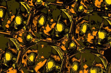 Kırmızı sarı ve siyah renkli kirli duvar, desenli arka plan.