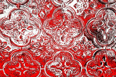 Kırmızı ve siyah renkli grungy duvar, desenli arka plan