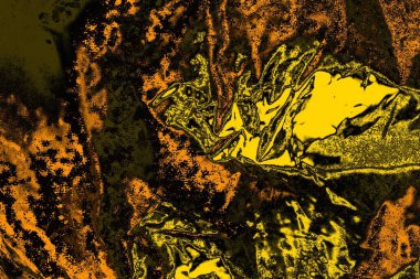 Kırmızı sarı ve siyah renkli kirli duvar, desenli arka plan.