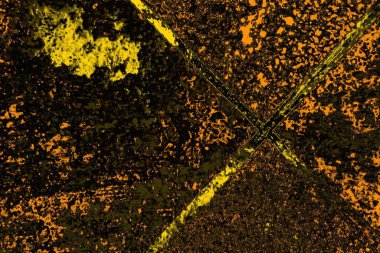 Kırmızı sarı ve siyah renkli kirli duvar, desenli arka plan.