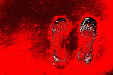 Kırmızı ve siyah renkli grungy duvar, desenli arka plan