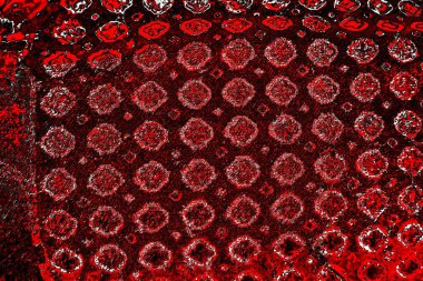 Kırmızı ve siyah renkli grungy duvar, desenli arka plan