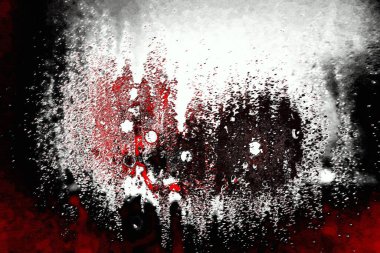 Kırmızı ve siyah renkli grungy duvar, desenli arka plan