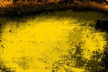 Kırmızı sarı ve siyah renkli kirli duvar, desenli arka plan.