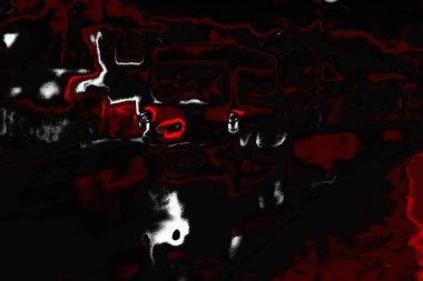 Kırmızı ve siyah renkli grungy duvar, desenli arka plan