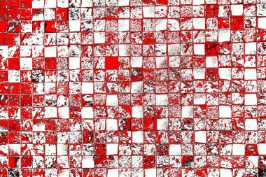 Kırmızı ve siyah renkli grungy duvar, desenli arka plan