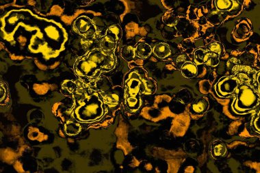 Kırmızı sarı ve siyah renkli kirli duvar, desenli arka plan.