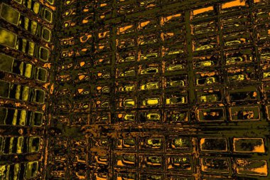 Kırmızı sarı ve siyah renkli kirli duvar, desenli arka plan.