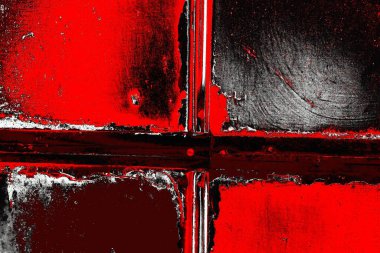 Kırmızı ve siyah renkli grungy duvar, desenli arka plan