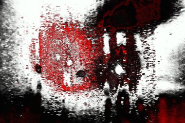 Kırmızı ve siyah renkli grungy duvar, desenli arka plan