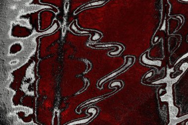 Kırmızı ve siyah renkli grungy duvar, desenli arka plan