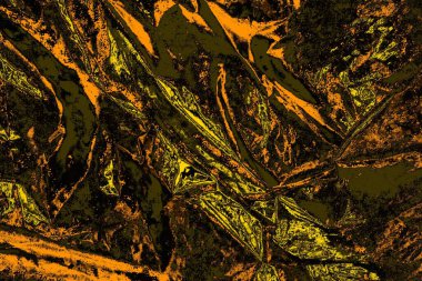 Kırmızı sarı ve siyah renkli kirli duvar, desenli arka plan.