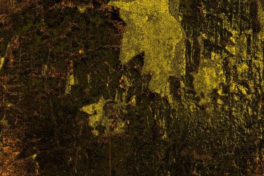 Kırmızı sarı ve siyah renkli kirli duvar, desenli arka plan.