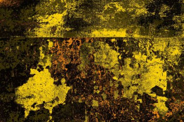 Kırmızı sarı ve siyah renkli kirli duvar, desenli arka plan.