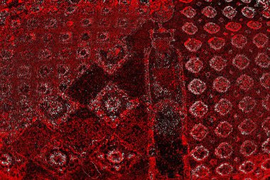 Kırmızı ve siyah renkli grungy duvar, desenli arka plan