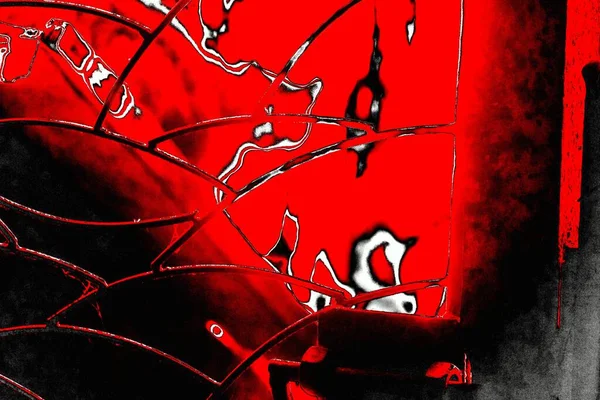 Kırmızı ve siyah renkli grungy duvar, desenli arka plan