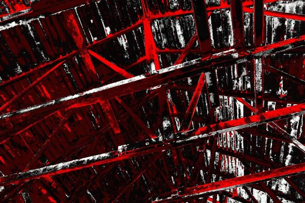 Karmínově Červené Černé Zbarvené Grungy Zeď Texturované Pozadí — Stock fotografie